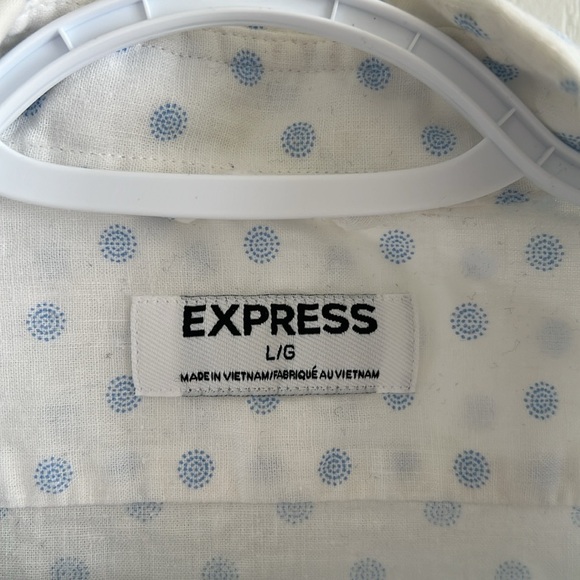 Gorgeous Express Linen Blend Blouse Large - Picture 4 of 6